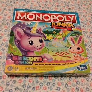 Hasbro Monopoly Junior Unicorn Edition - Purple and Pink